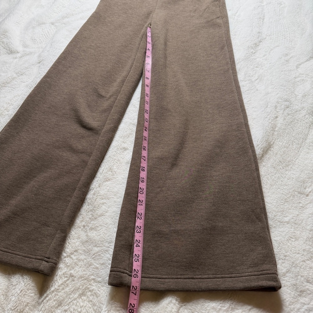 OGL FuzzLuxe Double Waistband Straight Leg Pants – Espresso Brown- XS - Picture 6 of 10